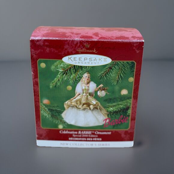 Hallmark Keepsake Ornament Celebration Barbie 2000 In Original Box Complete - Picture 2 of 7